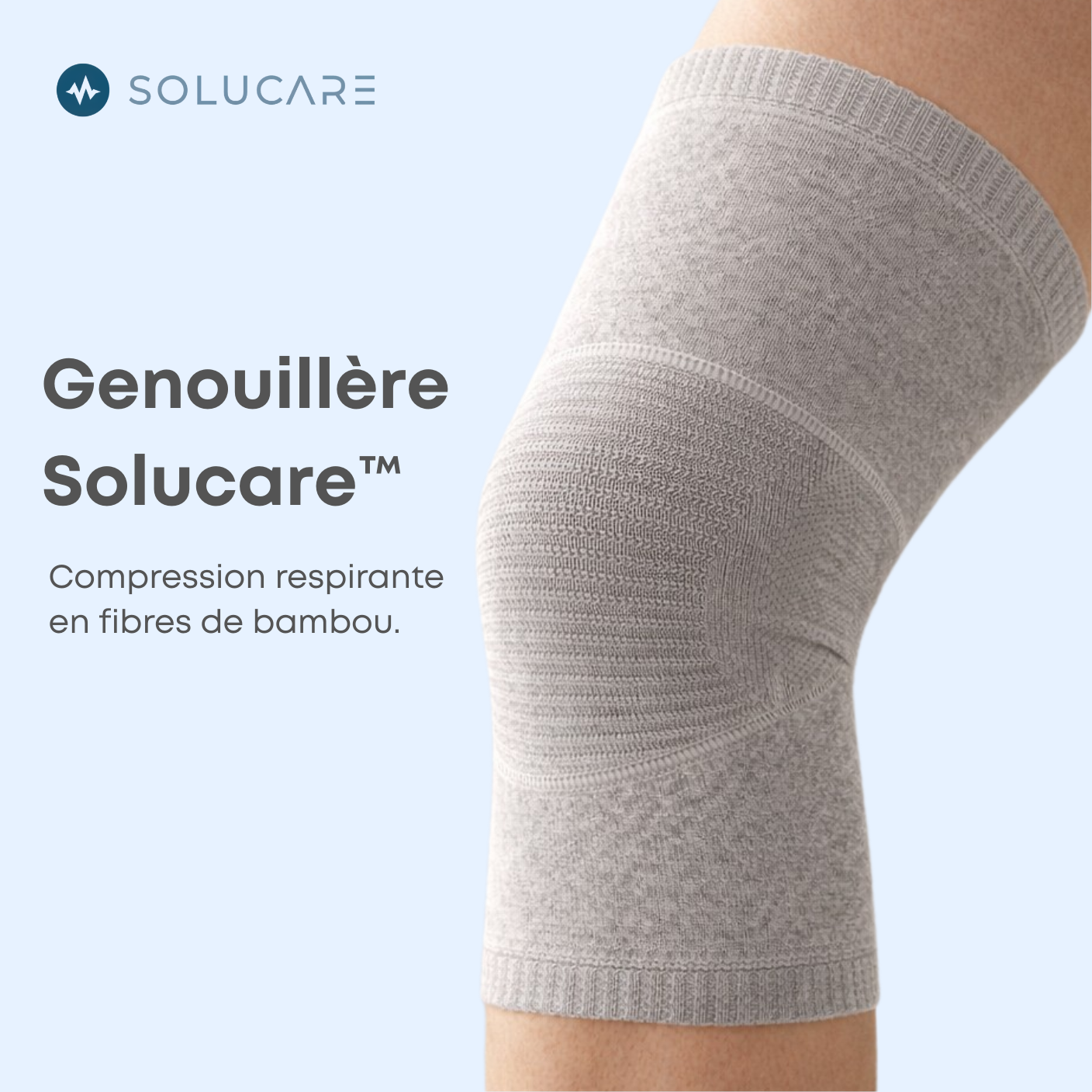 Genouillère de compression en Bambou Solucare™