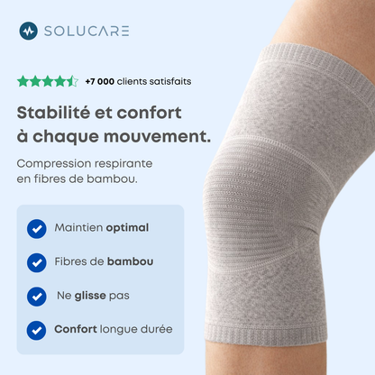 Genouillère de compression en Bambou Solucare™
